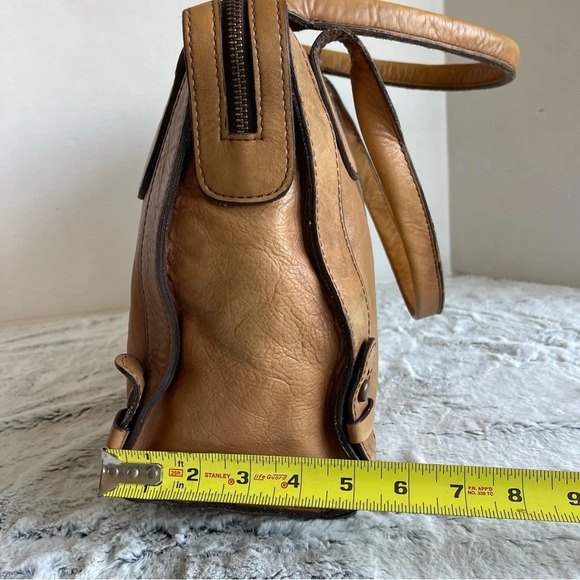 Fossil Vintage Reissue Tan Leather Satchel Shoulder Bag Business Shoulder Bag - Picture 14 of 16